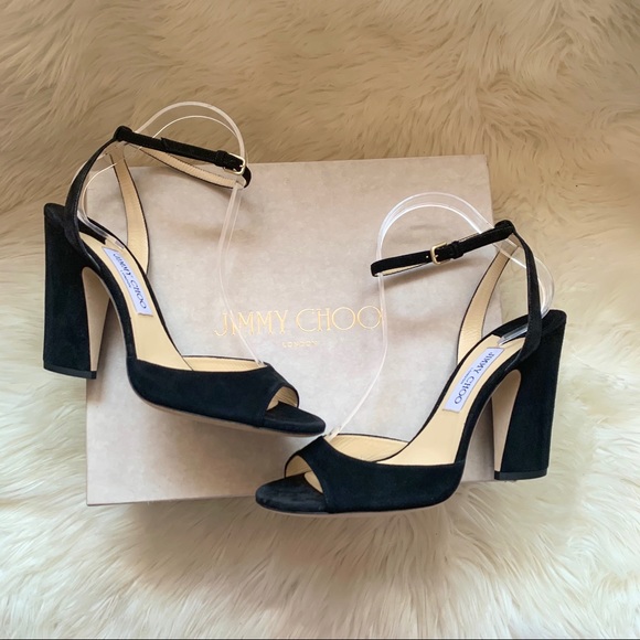 Jimmy Choo Shoes - New! JIMMY CHOO Miranda 85 Suede Heeled Sandals